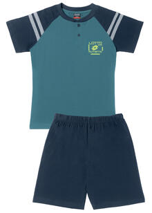 PIGIAMA RAGAZZO MEZZA MANICA PANTALONCINO LOTTO 