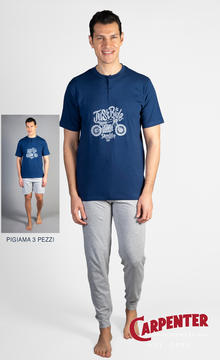 PIGIAMA UOMO 3 PEZZI 