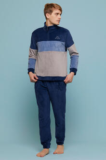 PIGIAMA UOMO CORAL MEZZA ZIP 