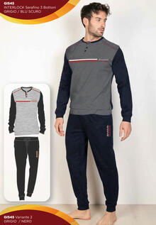 PIGIAMA UOMO INTERLOCK 