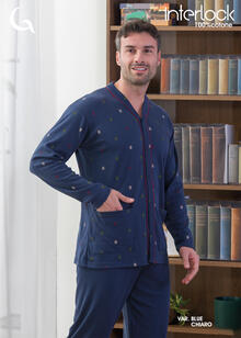 PIGIAMA UOMO INTERLOCK APERTO 