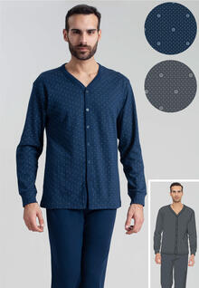 PIGIAMA UOMO INTERLOCK APERTO 