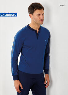 PIGIAMA UOMO LUNGO JERSEY CALIBRATO 