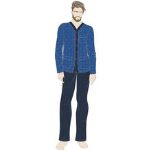 PIGIAMA UOMO LUNGO JERSEY APERTO 