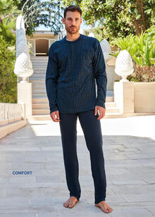 PIGIAMA UOMO LUNGO JERSEY CALIBRATO 