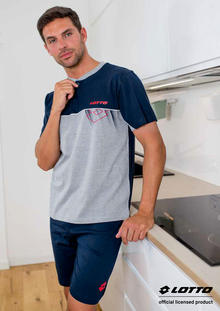 PIGIAMA UOMO MEZZA MANICA PANTALONCINO 