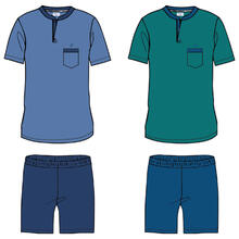 PIGIAMA UOMO MEZZA MANICA PANTALONCINO 