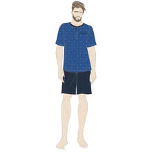 PIGIAMA UOMO MEZZA MANICA PANTALONCINO 
