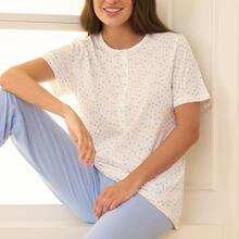 PIGIAMI DONNA MEZZA MANICA PANTALONE LUNGO 