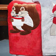 PLAID IN PILE CM 130X160 CON APPLICAZIONE 