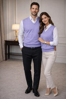 PULLOVER ELEGANTE SMANICATO CON SCOLLO A V 