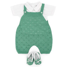 SALOPETTE CORTA NEONATO CON SCARPINA E MAGLIA M/M 