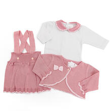 SALOPETTE GONNA 3 PEZZI CON BOLERINO ESTIVO 