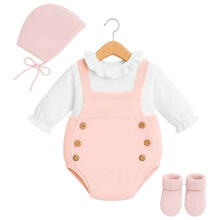 SALOPETTE SMACCHINATA IN FILO NEONATA 