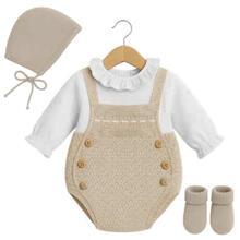 SALOPETTE SMACCHINATA IN FILO NEONATA 