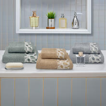 SET ASCIUGAMANI 3 OSPITI E 3 VISO CM 60X110 E OSPITE 60X40 