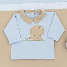 SET CORREDINO PRIMA NASCITA ESTIVO IN COTONE JERSEY 