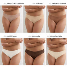 SLIP DONNA TAGLIO LASER ASSORTIMENTO COLORI NATURAL 