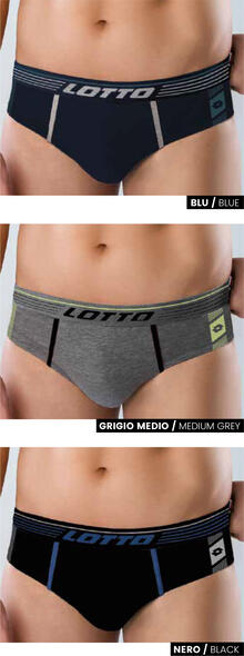 SLIP UOMO LOTTO COTONE ELASTICIZZATO 