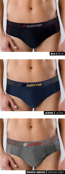 SLIP UOMO LOTTO COTONE ELASTICIZZATO 