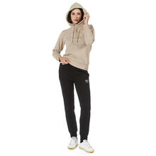 TUTA DONNA FELPA GARZATA FULL ZIP CAPPUCCIO 