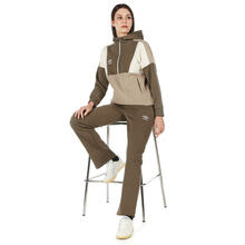 TUTA DONNA FELPA GARZATA FULL ZIP CAPPUCCIO 