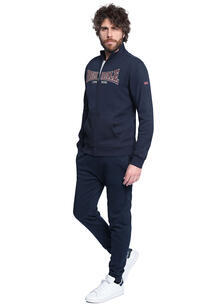TUTA UOMO FELPA GARZATA FULL ZIP 