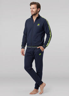 TUTA UOMO FELPA LOTTO GARZATA FULL ZIP 