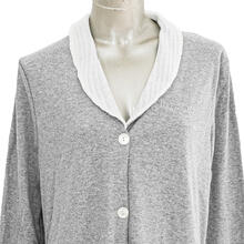 VESTAGLIA DONNA CALDO COTONE MANICA LUNGA 