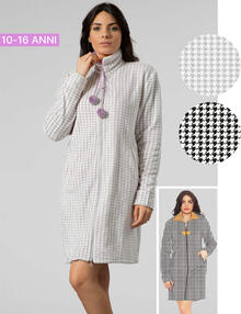 VESTAGLIA RAGAZZA CORAL ZIP 