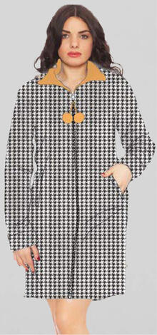 VESTAGLIA RAGAZZA CORAL ZIP 