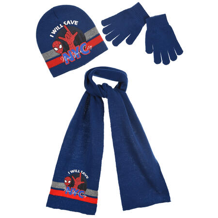 cappellinosciarpaguanti-spiderman