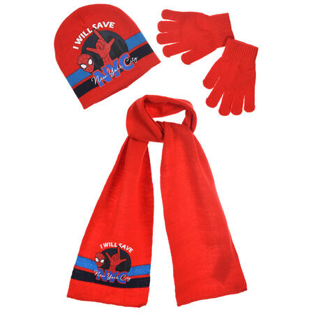 cappellinosciarpaguanti-spiderman