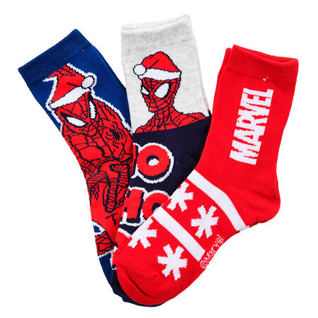 confezione-da-3-pz-calzino-spiderman-rosso-natale