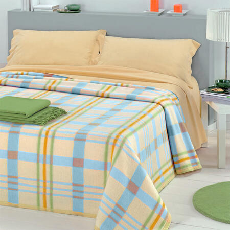 Kono Coperta Reversibile In Pile Sherpa 150x200 Cm - Blu Navy, Morbida Microfibra, Double-face Per Letto E Divano