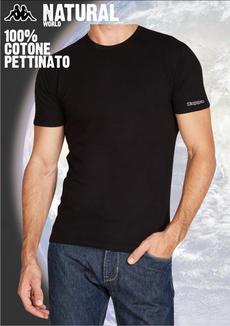 maglietta-uomo-mezza-manica-cotone-collo-basso