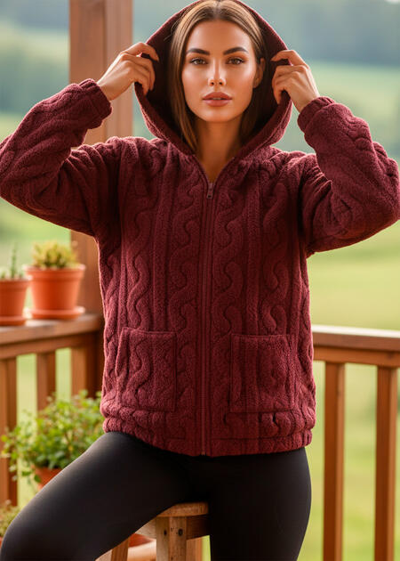 giacca-da-camera-donna-coral-cappuccio-full-zip