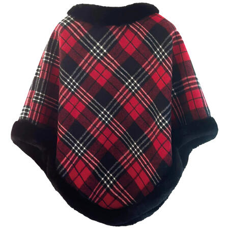 mantella-natale-chic--bordo-in-pelliccia-stampata