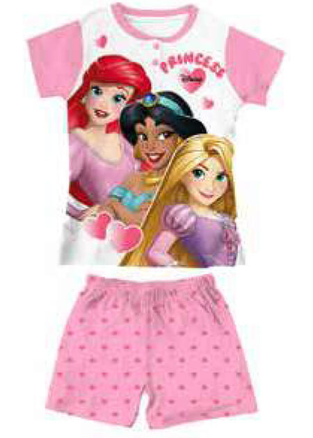 pigiama-bimba-corto-principesse