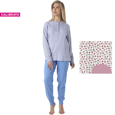 pigiama-donna-interlock-caldo-cotone-calibrato