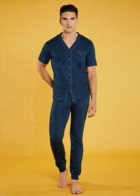 pigiama-uomo-aperto-mezza-manica-pantalone-lungo