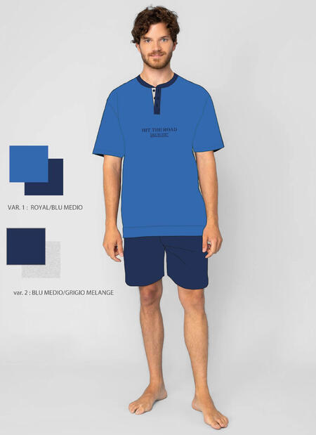 pigiama-uomo-mezza-manica-pantaloncino-62090