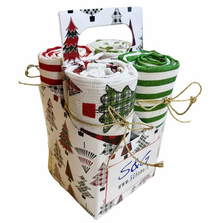 set-regalo--natalizio-4-strofinacci-cm-50x70