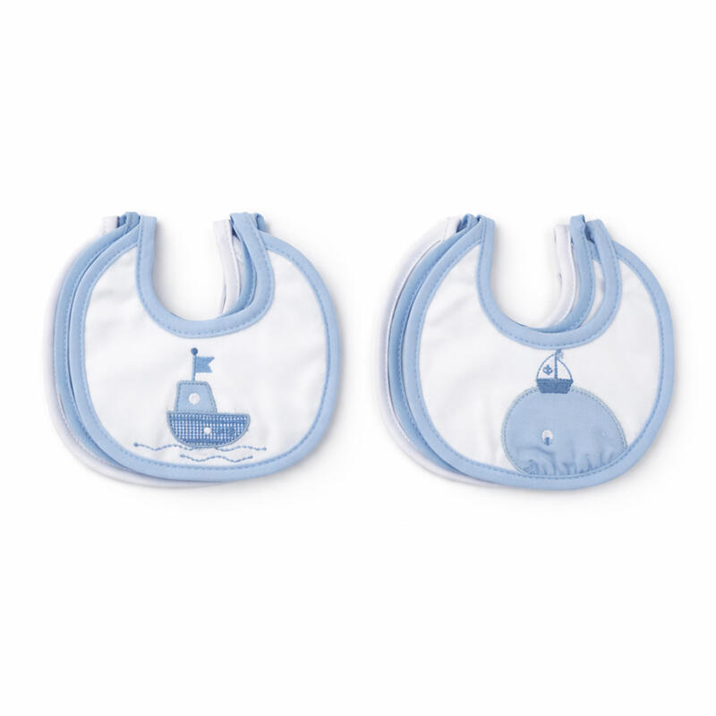 BAVETTA IN SPUGNA RICAMATA IN SCATOLA DA 6 PEZZI BuyBuy24 Abbilgiamento e Biancheria