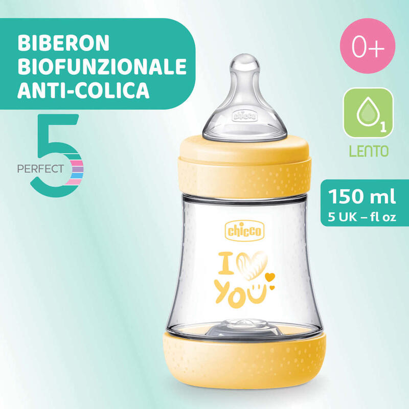 BIBERON ANTICOLICA P5 NEUTRO 150 ML FLUSSO LENTO SILICONE  BuyBuy24 Abbilgiamento e Biancheria