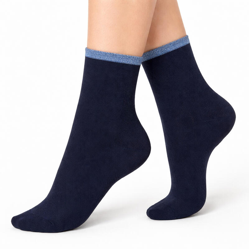 CALZINO DONNA MODA SMOLLATO TAGLIO VIVO BuyBuy24 Abbilgiamento e Biancheria