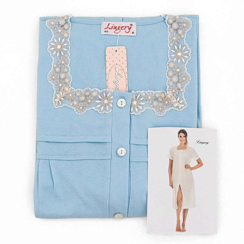 CAMICIA DA NOTTE CLINICA MEZZA MANICA PREMAMAN BuyBuy24 Abbilgiamento e Biancheria