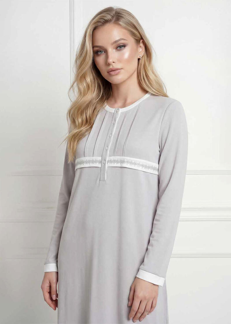 CAMICIA DA NOTTE DONNA INTERLOCK BuyBuy24 Abbilgiamento e Biancheria