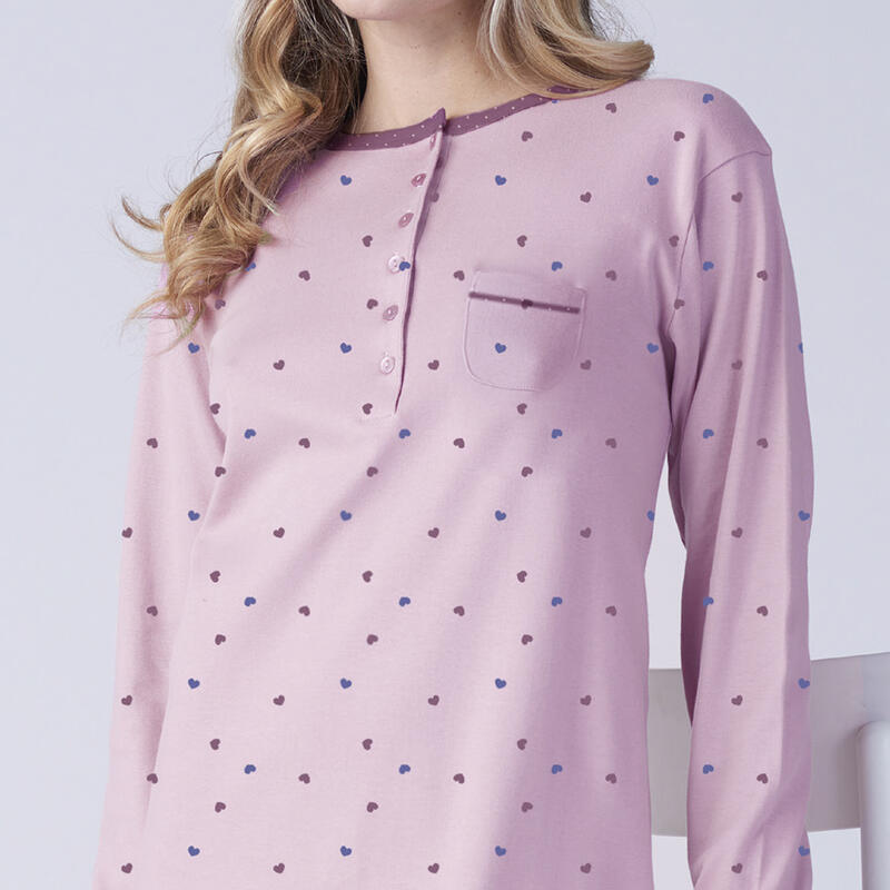 CAMICIA DA NOTTE DONNA INTERLOCK BuyBuy24 Abbilgiamento e Biancheria