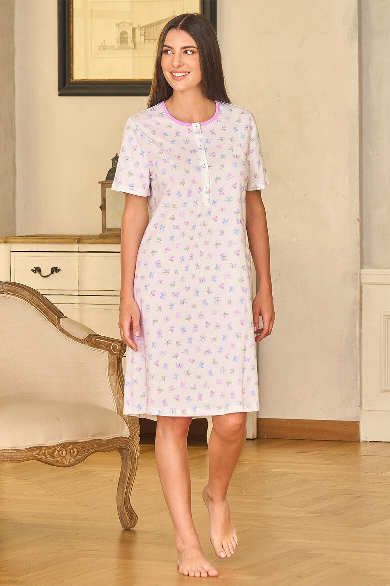 CAMICIA DA NOTTE DONNA MEZZA MANICA BuyBuy24 Abbilgiamento e Biancheria